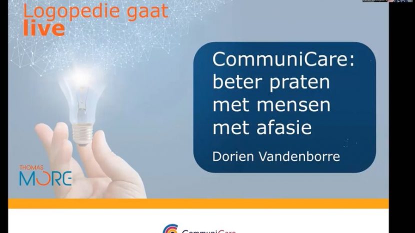 Webinar over CommuniCare door Dorien Vandenborre