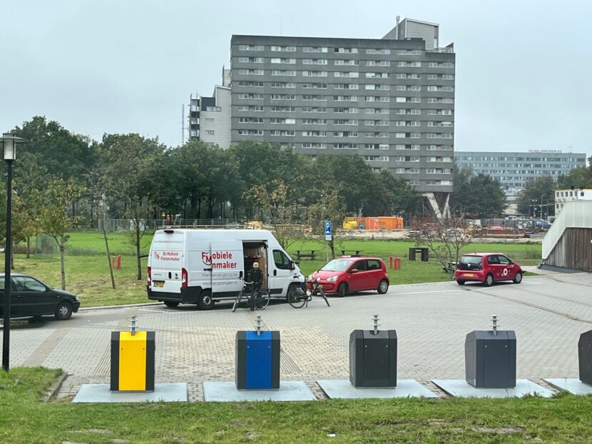 mobiele fietsenkamer