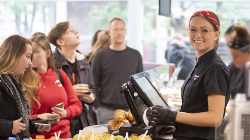 Circulatie bij de HU Foodcourts Zenwich Café en Lucy & Suzy