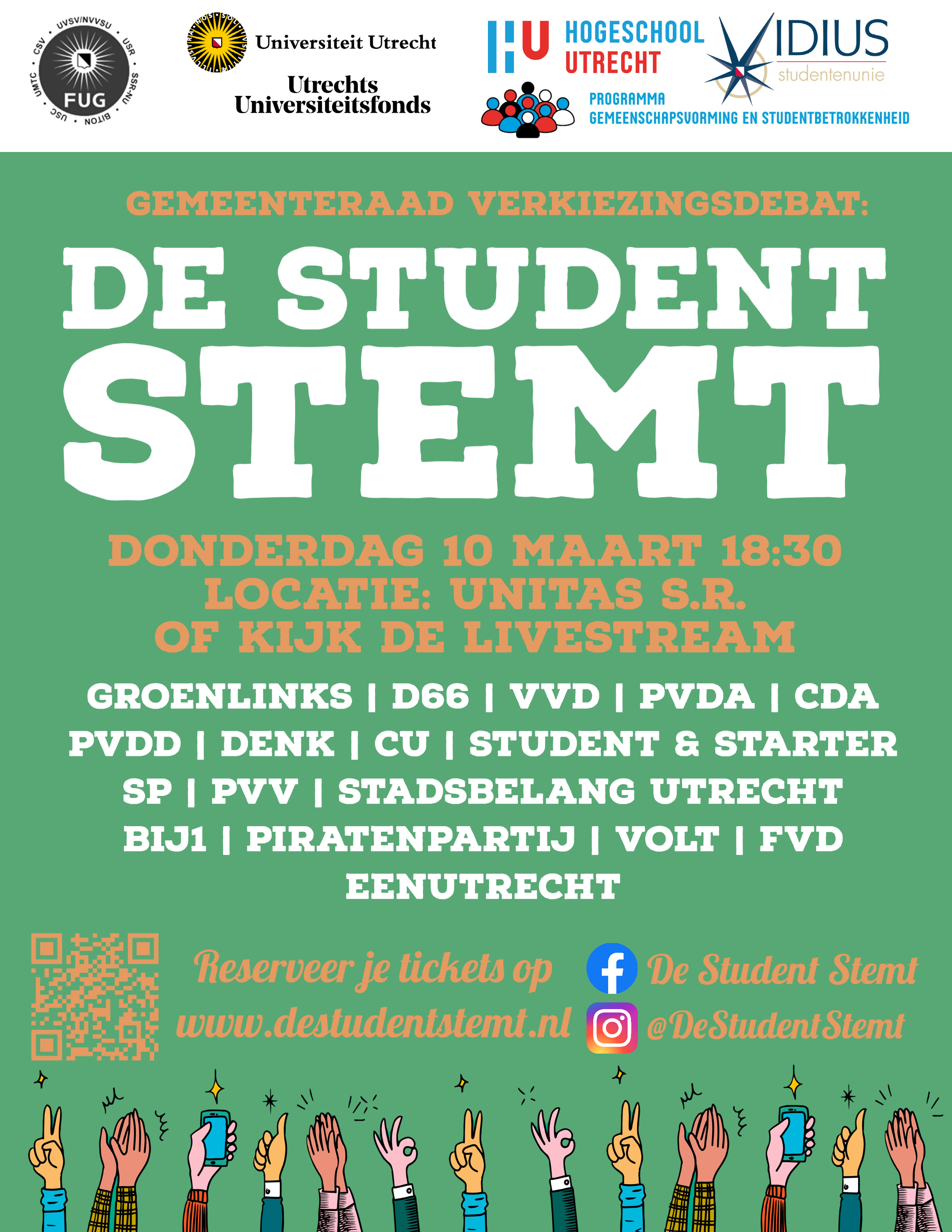 Poster 2022 De Student Stemt