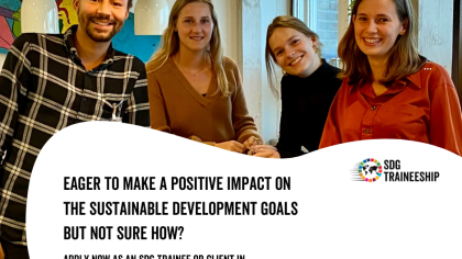 SIGN UP FOR THE SDG TRAINEESHIP: SEPTEMBER 2023