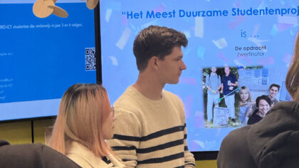 Prijsuitreiking meest duurzame ICT studentenproject 2024-2025