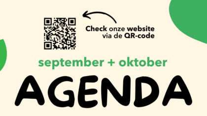 Nieuwe agenda: september en oktober