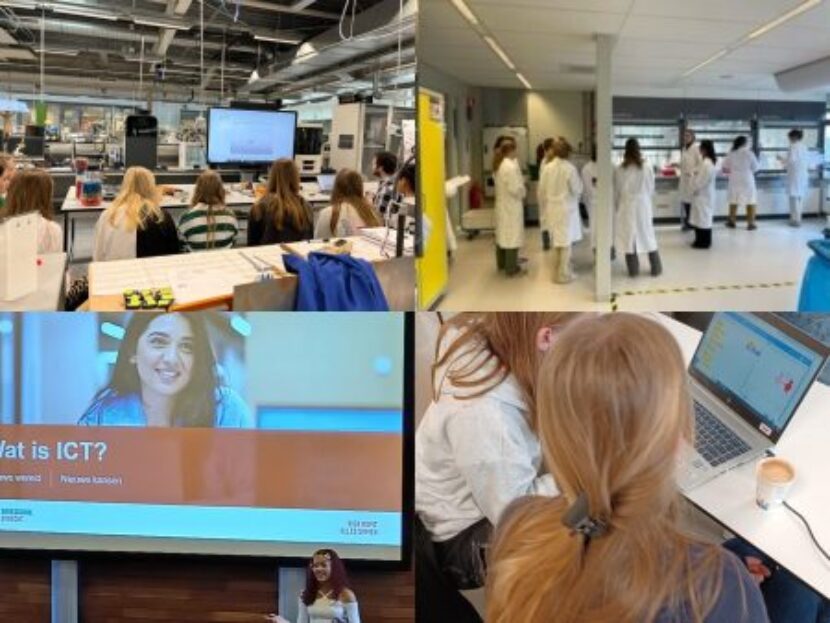 Girsldag collage 4 foto's