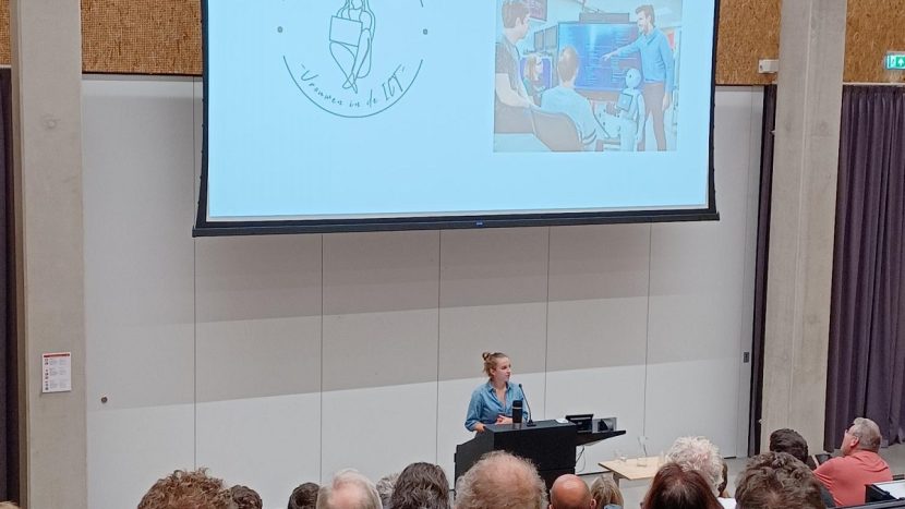 Studente Hanne de Deckere in meetup van 19 september 2023