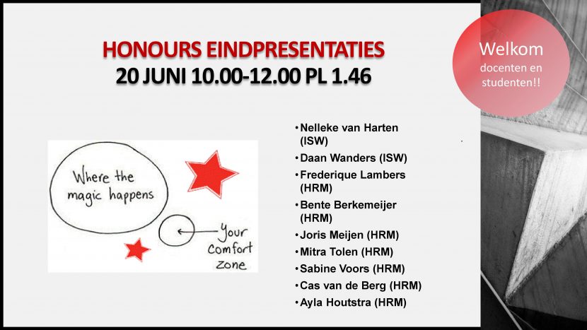 Eindpresentaties Honours