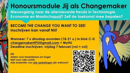 Jij als changemaker | Honoursmodule