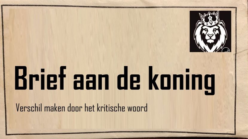 Brief aan de koning