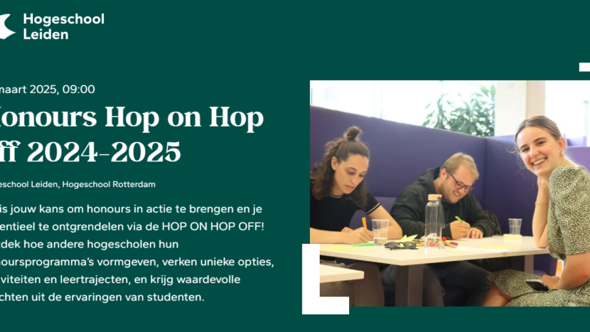 Dompel jezelf onder in de wereld van Honours-onderwijs met HOP ON HOP OFF