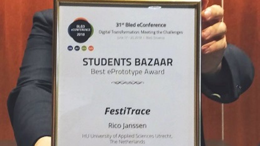 Student HU wint prijs met oplossing voor logistiek op festivals