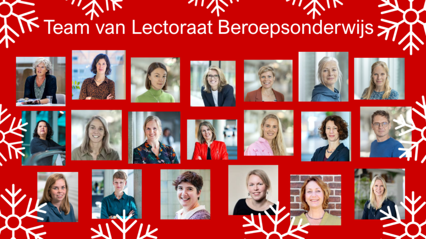 Team Lectoraat Beroepsonderwijs kerst