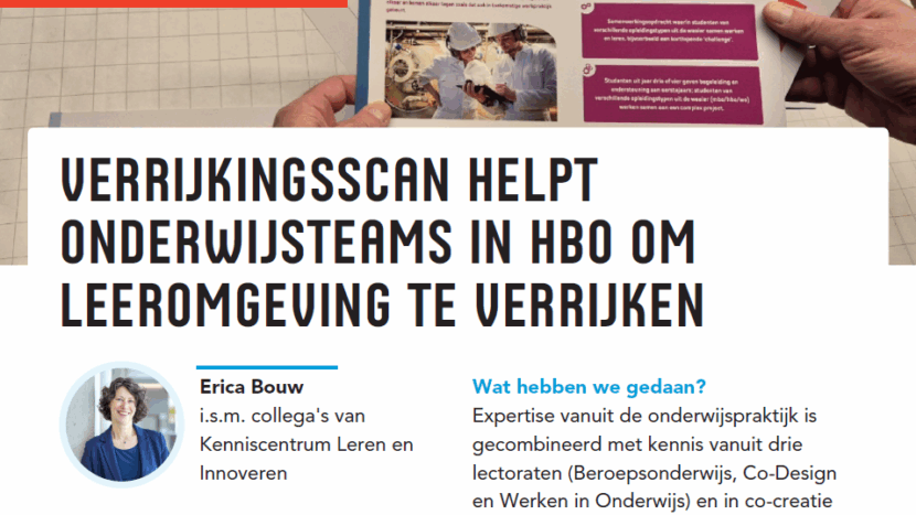 Project “Verrijkingsscan Leeromgevingen” succesvol afgerond met inspirerende werkconferentie!