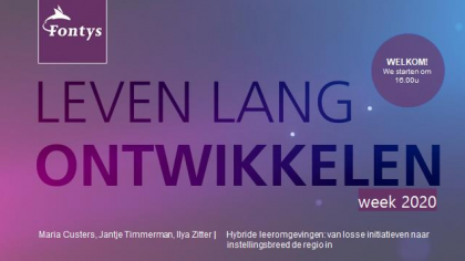 Hybride leeromgevingen: van losse initiatieven naar instellingsbreed de regio in