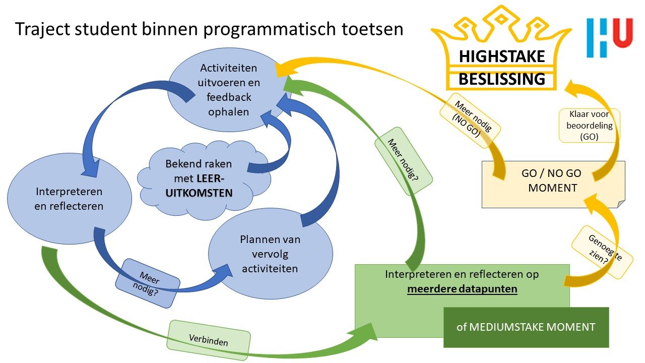 Traject student bij programmatisch toetsen in beeld