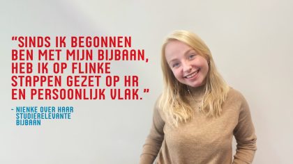 Nienke’s ervaring met haar studierelevante bijbaan