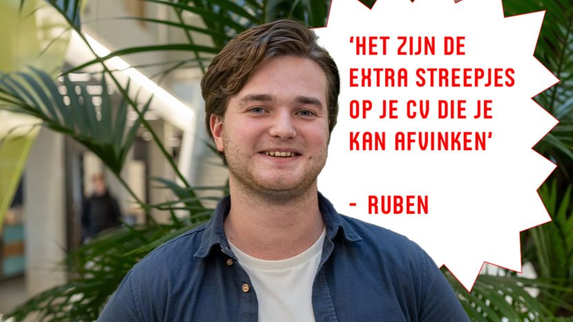 Ruben Haisma over zijn studierelevante bijbaan